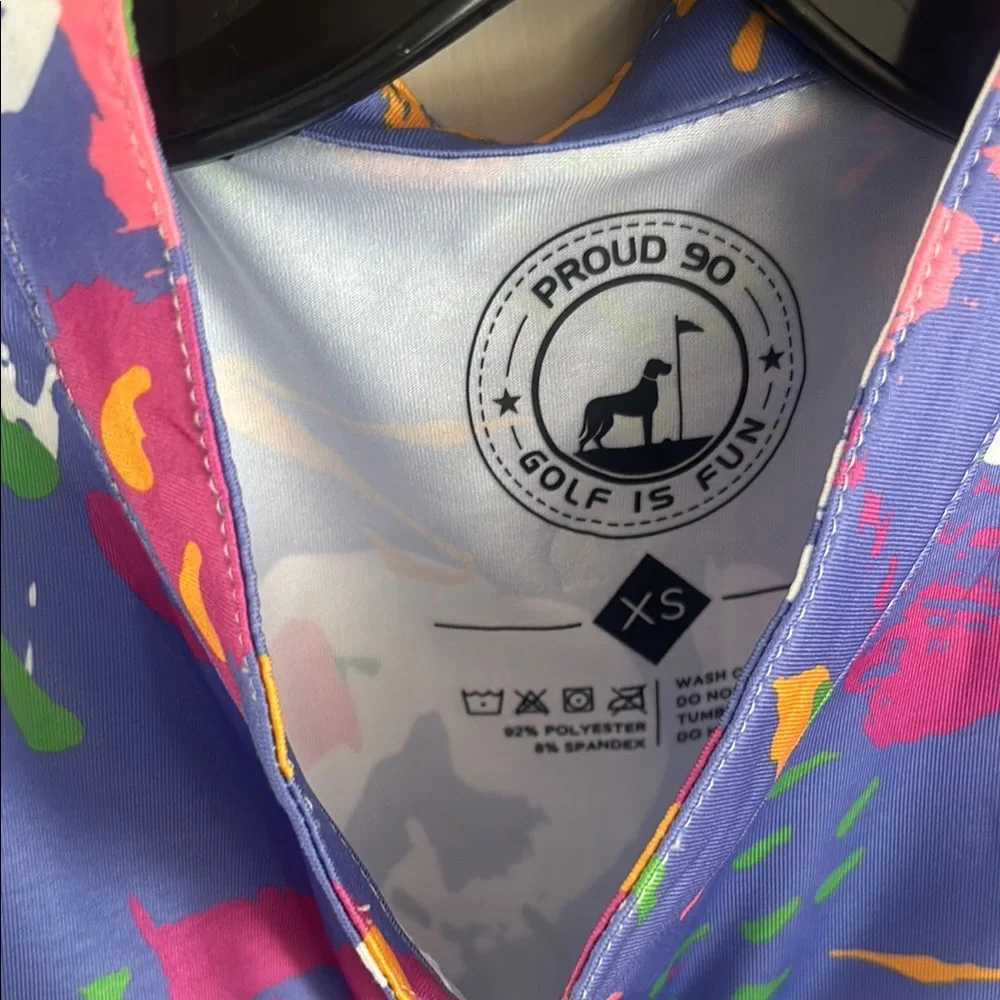 Proud 90 Colorful Abstract Print Sleeveless shirt - Picture 3 of 5